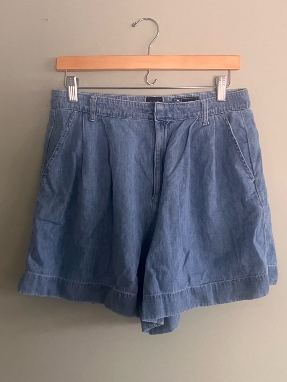 Gap High Waisted Chambray Shorts